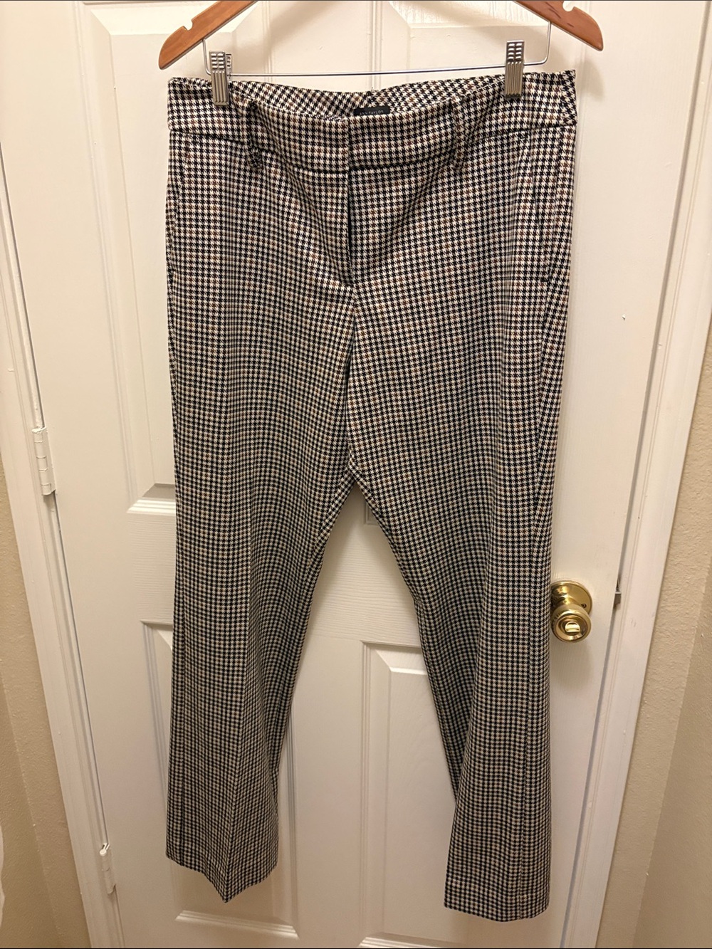 Ann Taylor Houndstooth Heavyweight Trousers A156
